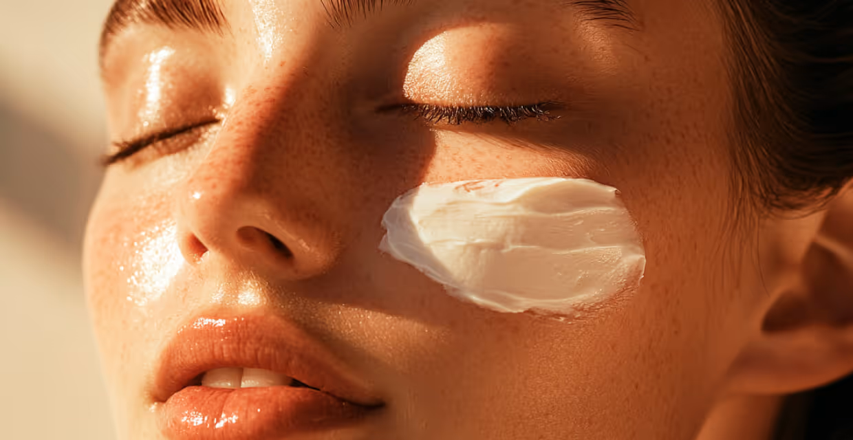 Freckles Face Cream Closeup Derma Webflow Template | BRIX Templates