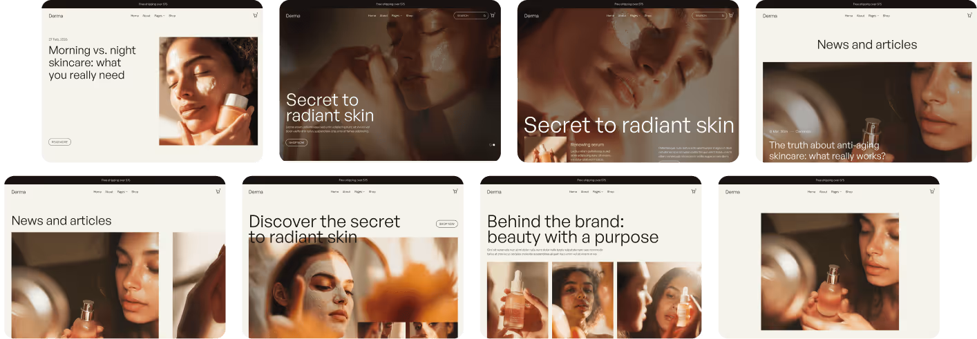 Sales Cta Image Derma Webflow Template | BRIX Templates