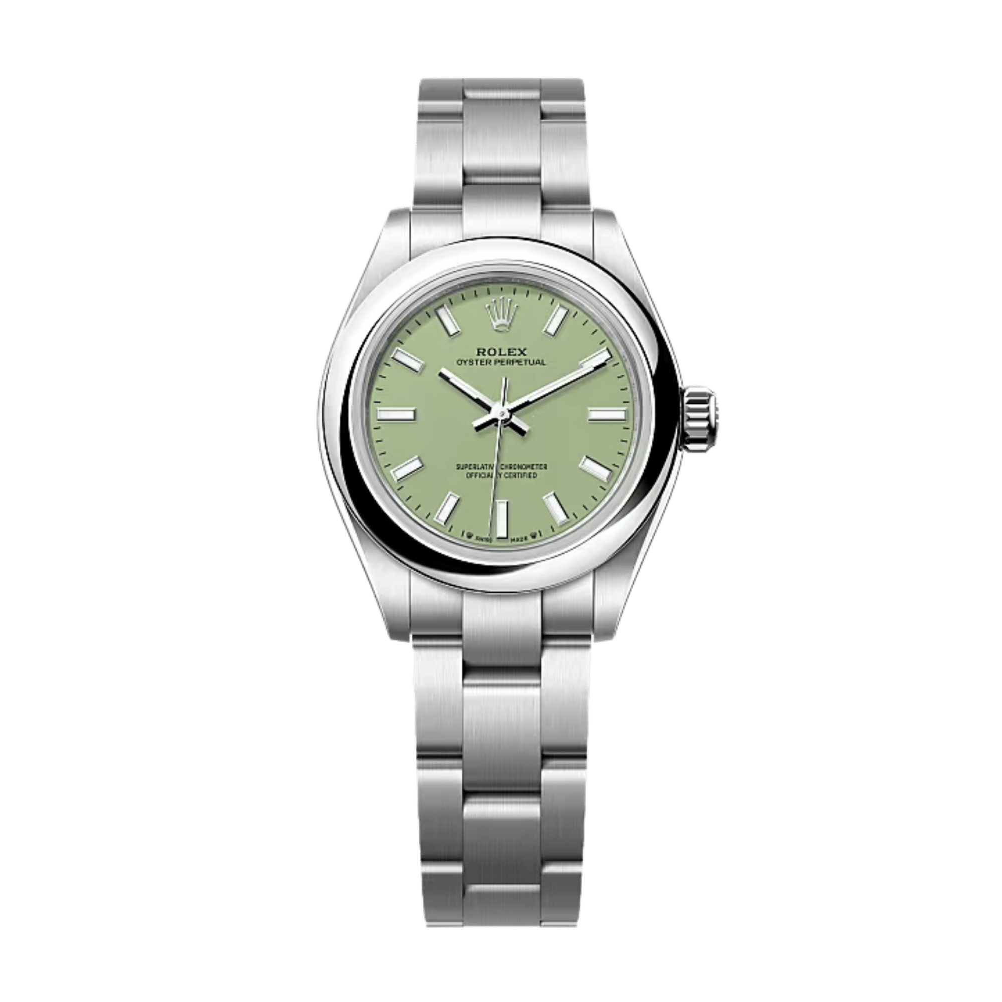 Oyster Perpetual Steel Pistachio Dial 28mm
