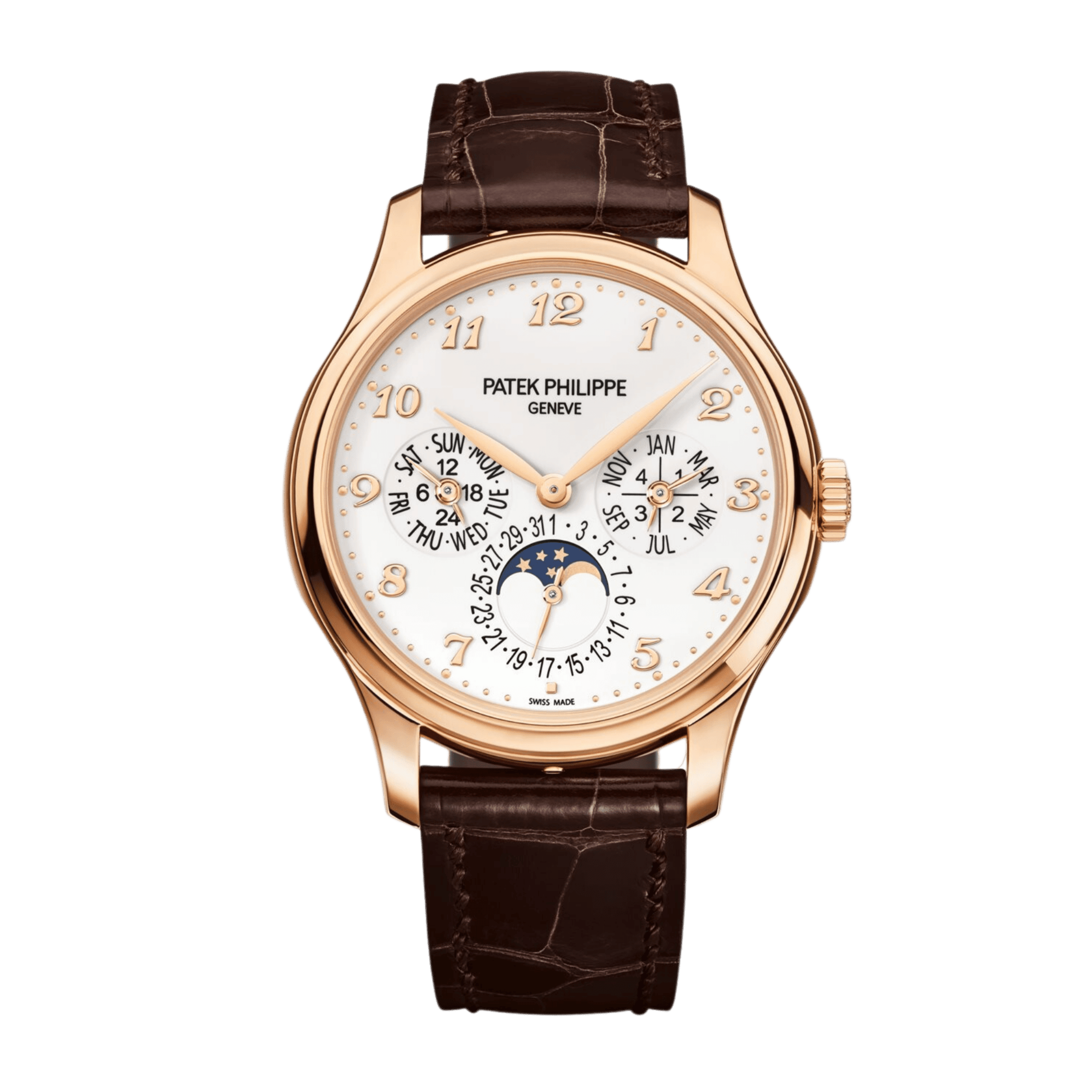 Perpetual Calendar Rose Gold White Dial 39mm