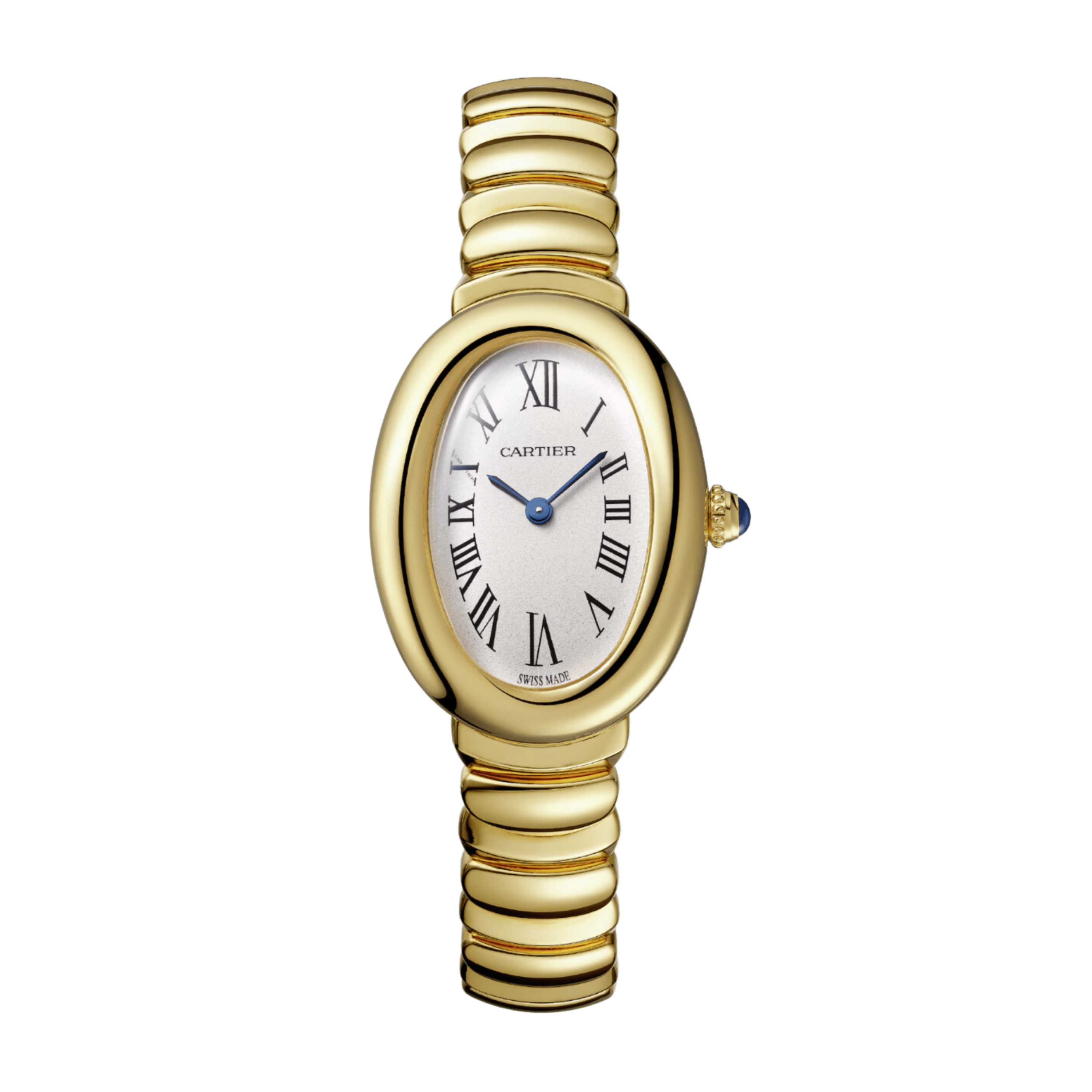 Baignoire de Cartier Yellow Gold Silver Dial 23mm