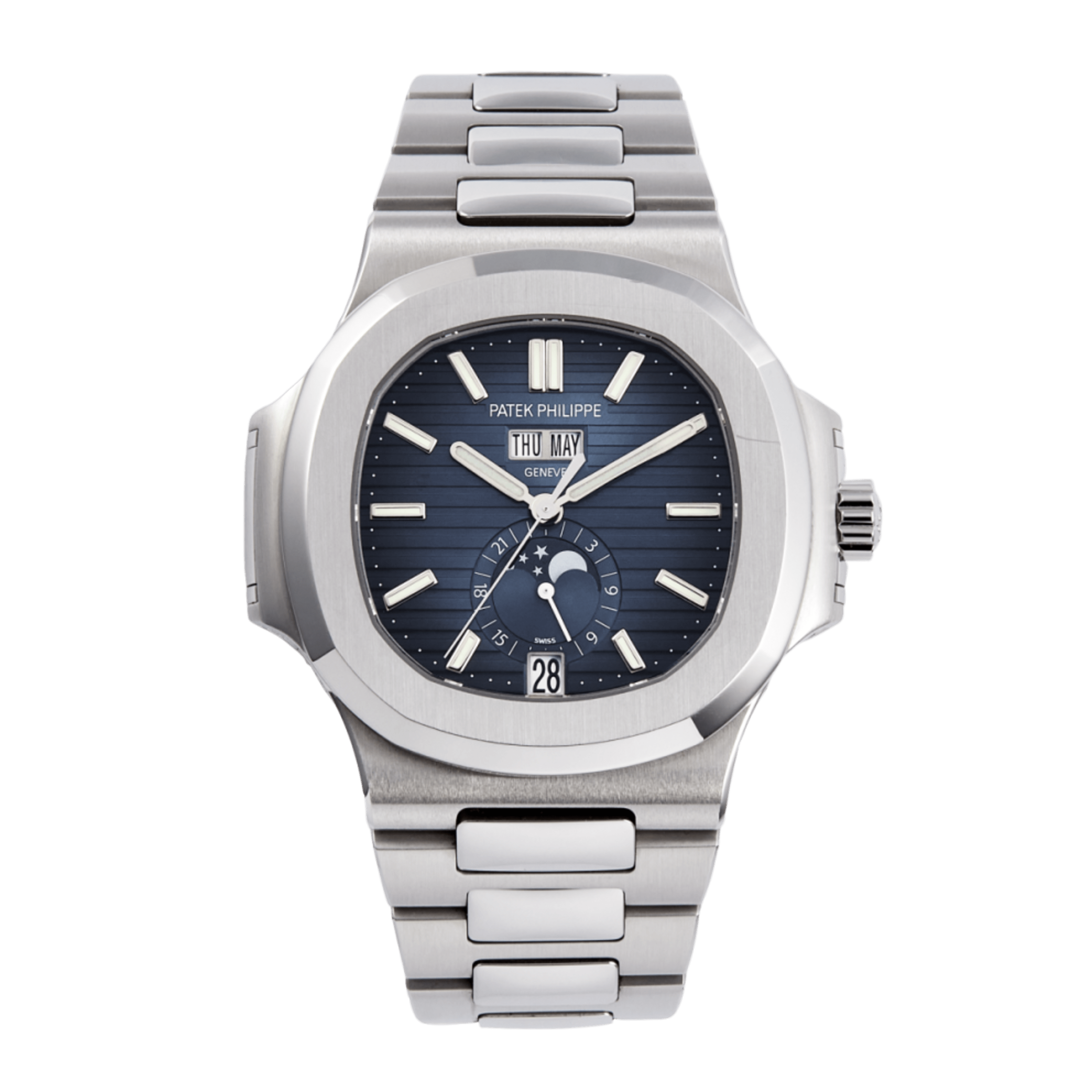 Nautilus Annual Calendar Steel Blue Dial 40mm