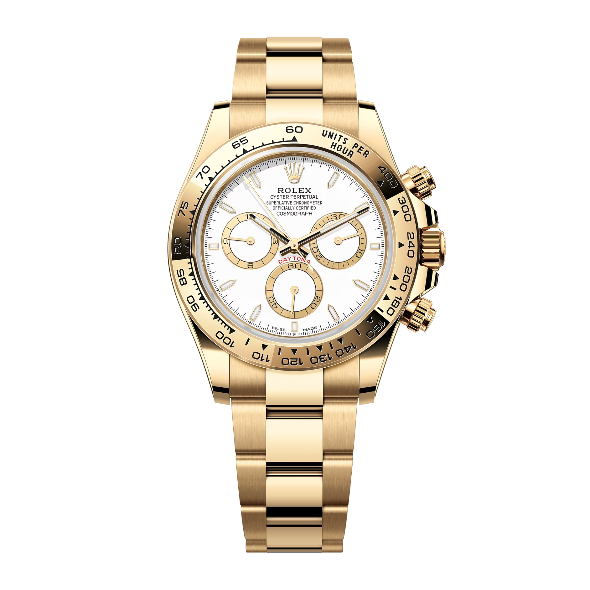 Daytona Yellow Gold White Dial 40mm