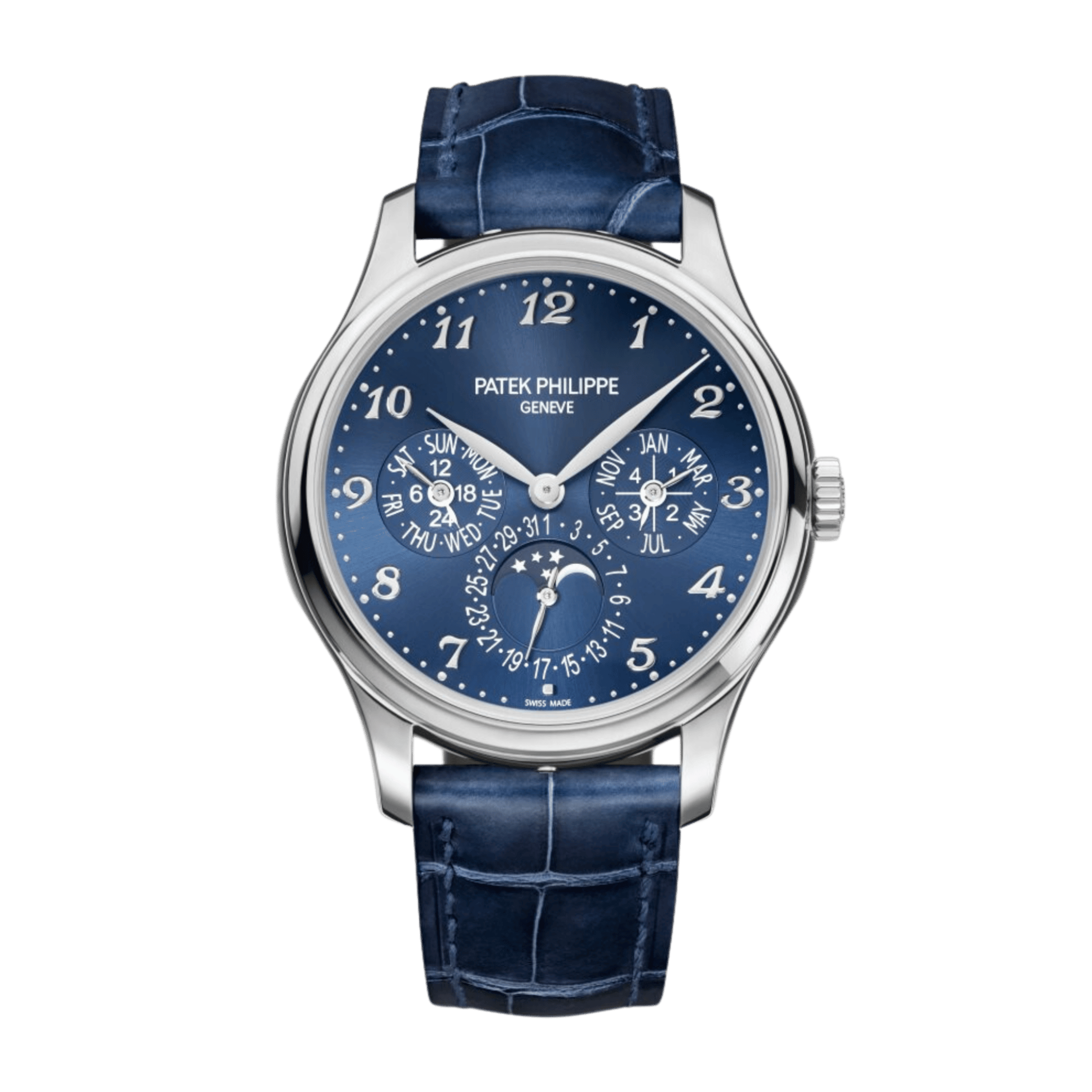 Perpetual Calendar White Gold Blue Dial 39mm