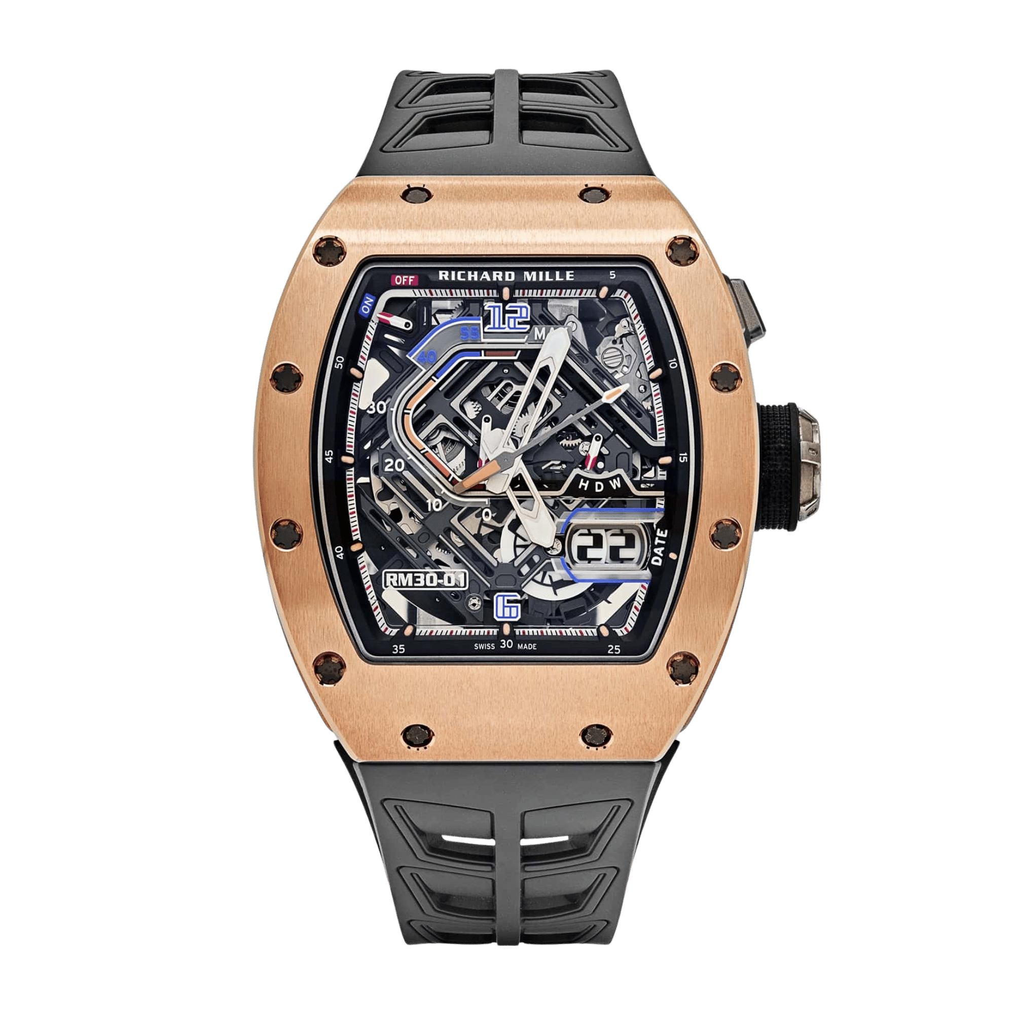 RM30-01 Declutchable Rotor Rose Gold