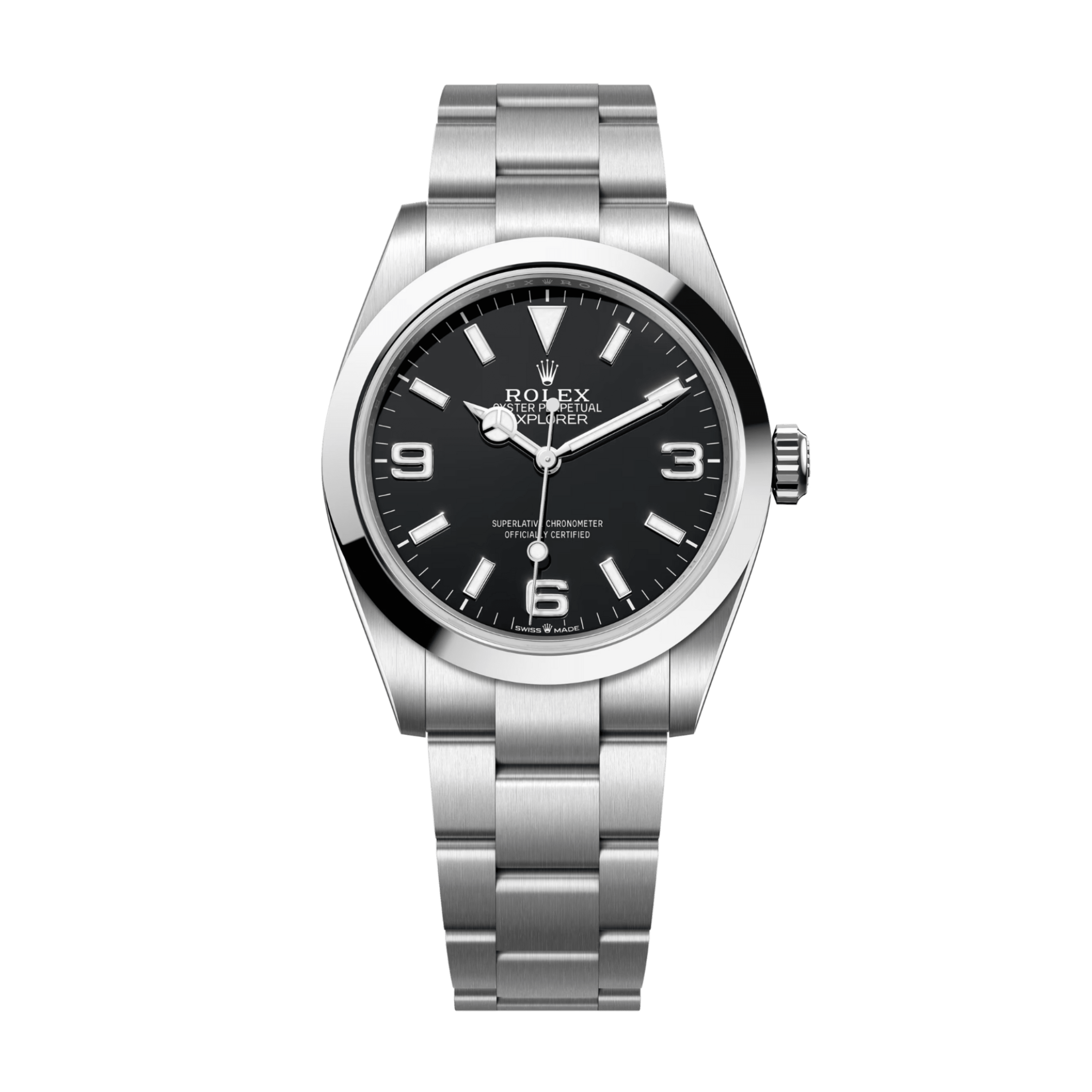 Explorer Steel Black Dial 40mm