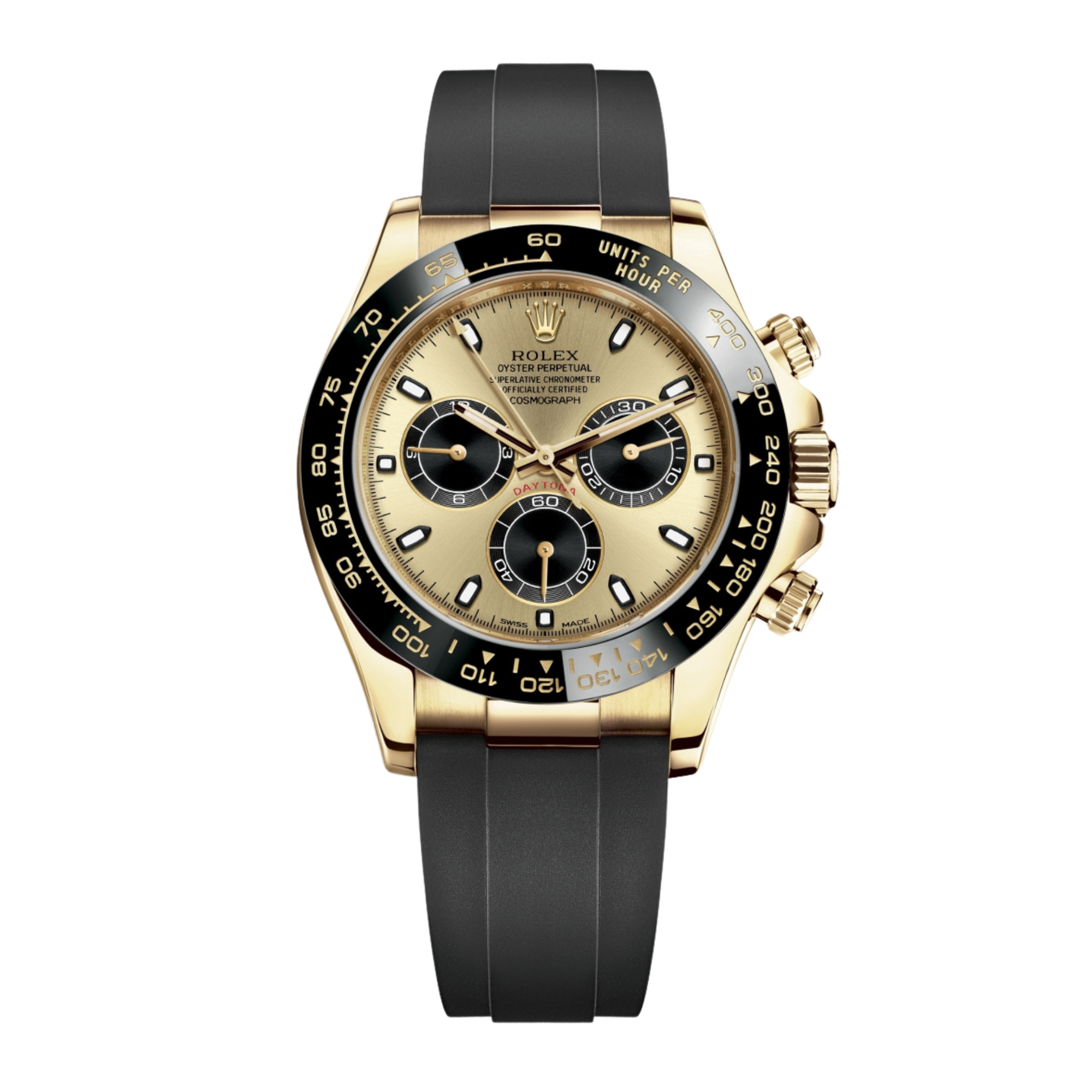 Daytona Yellow Gold Oysterflex Champagne Dial 40mm