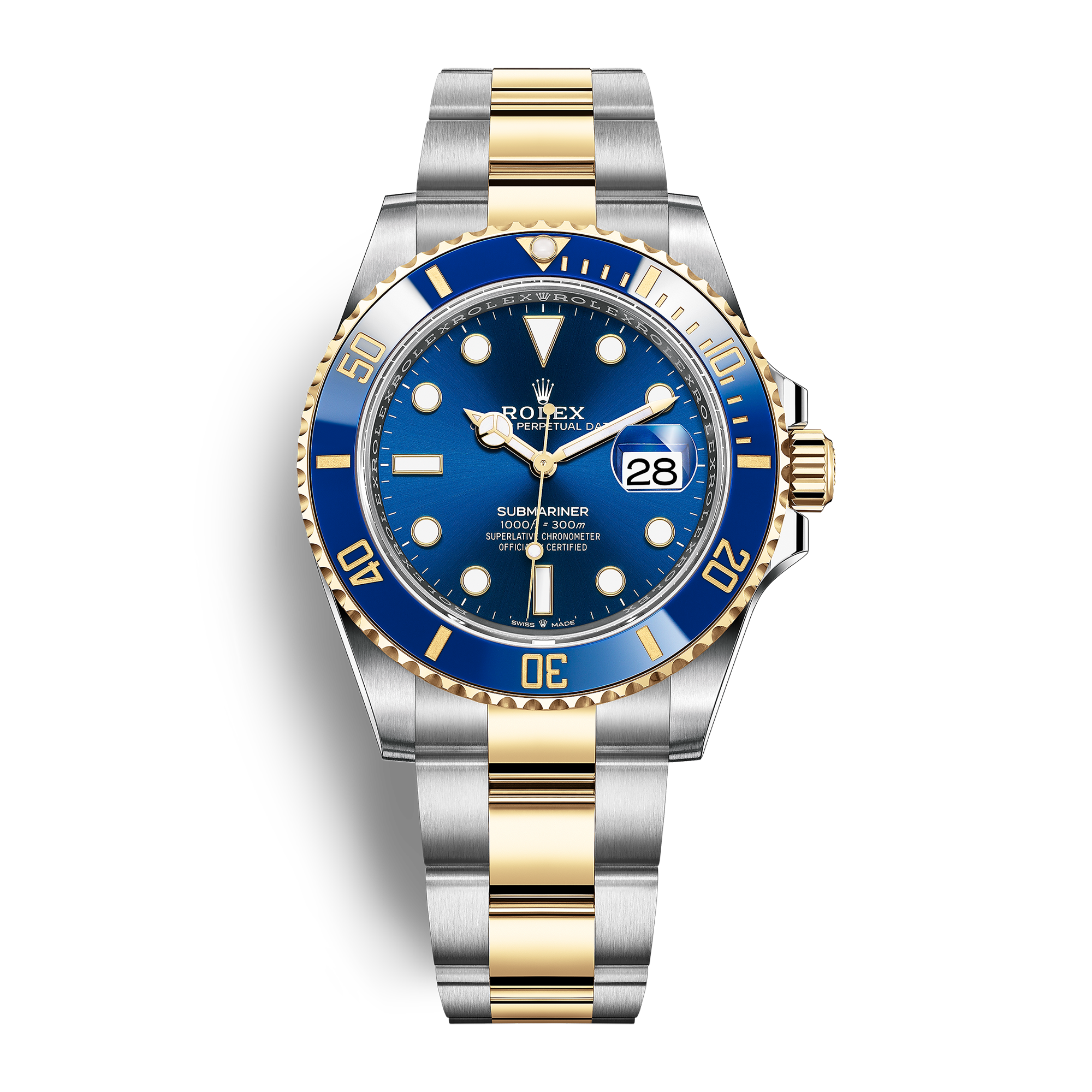 Submariner Date Yellow Gold & Steel Blue Dial 41mm
