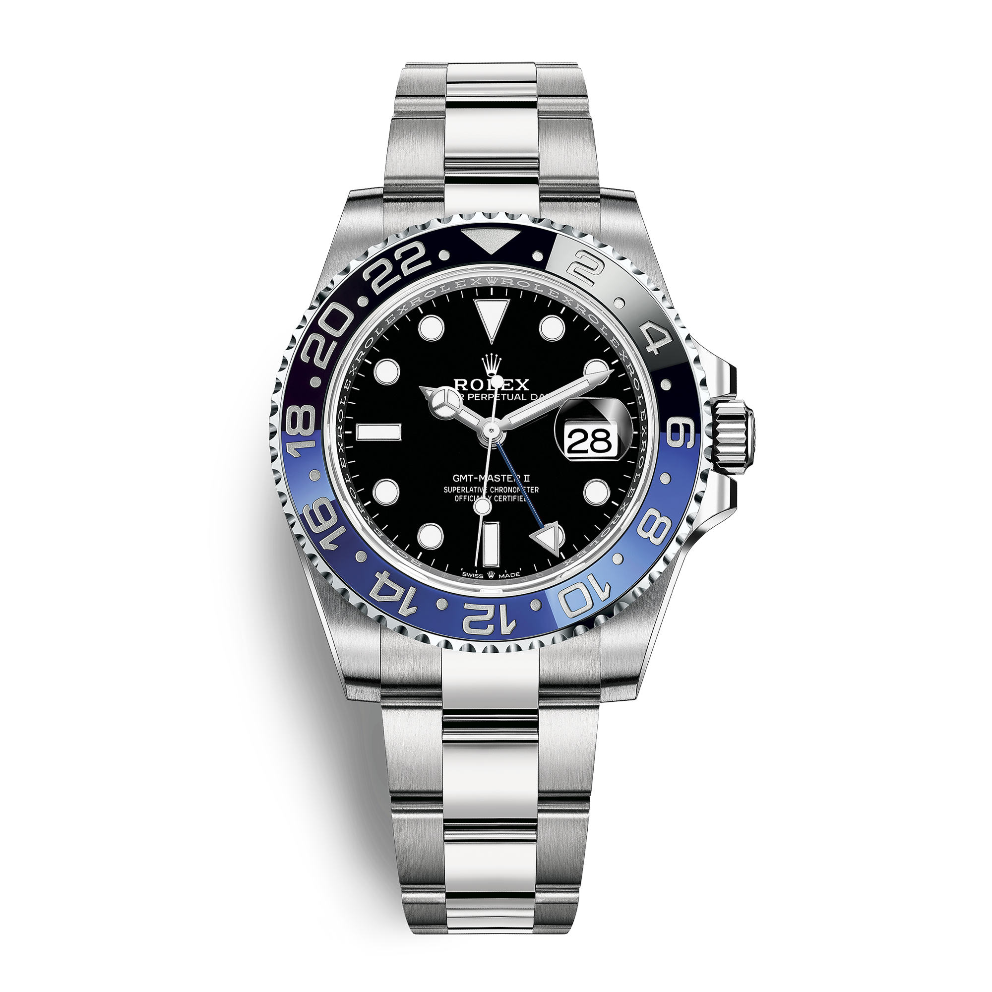 GMT-Master II Steel Black Dial "Batman" 40mm