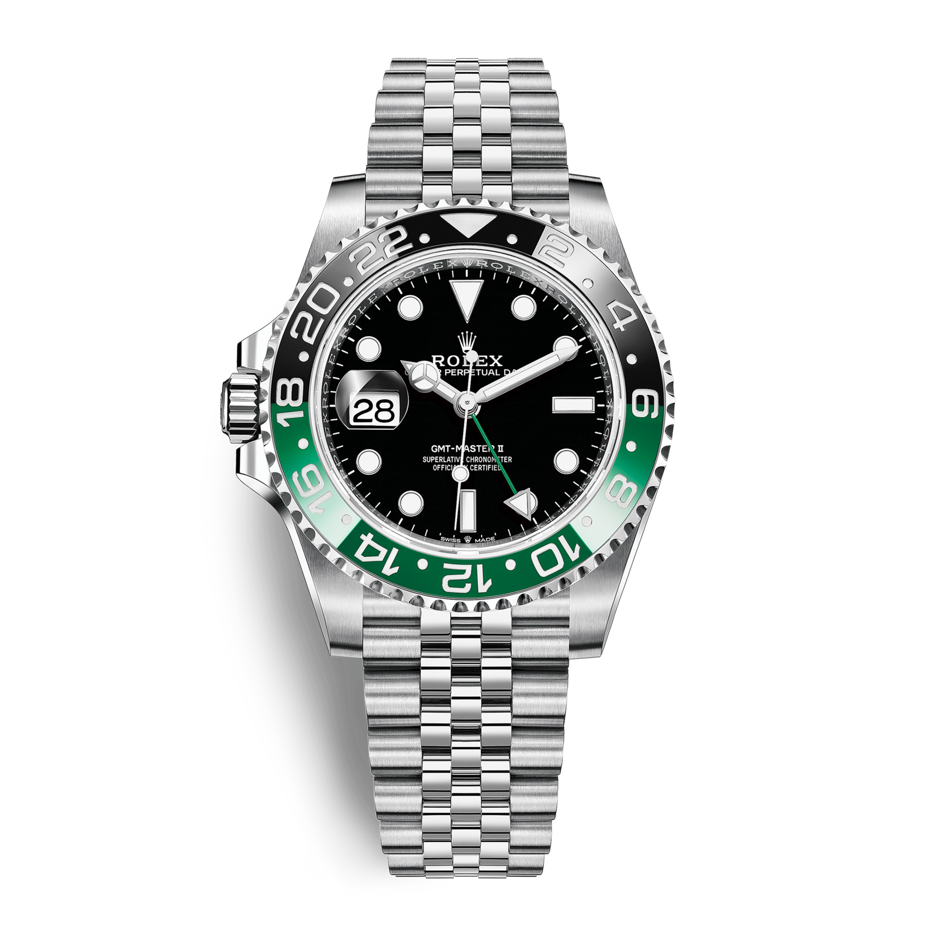 GMT-Master II Steel Jubilee Black Dial "Sprite" 40mm