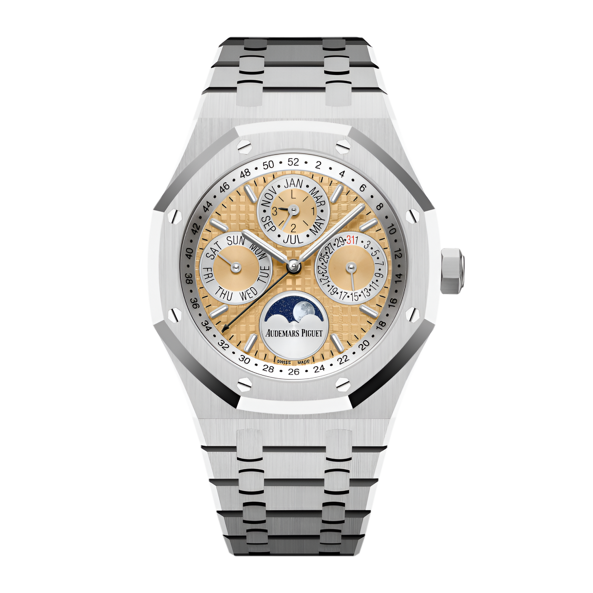 Royal Oak Perpetual Calendar Platinum Salmon Dial 41mm