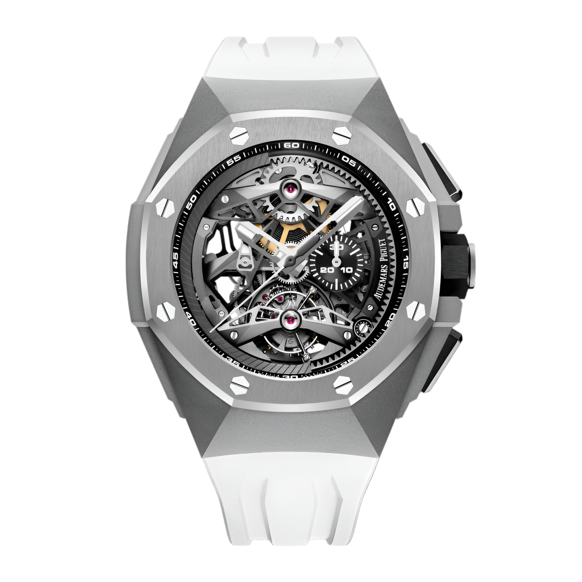 Royal Oak Concept Tourbillon Chronograph Titanium Ceramic Skeleton Dial 44mm