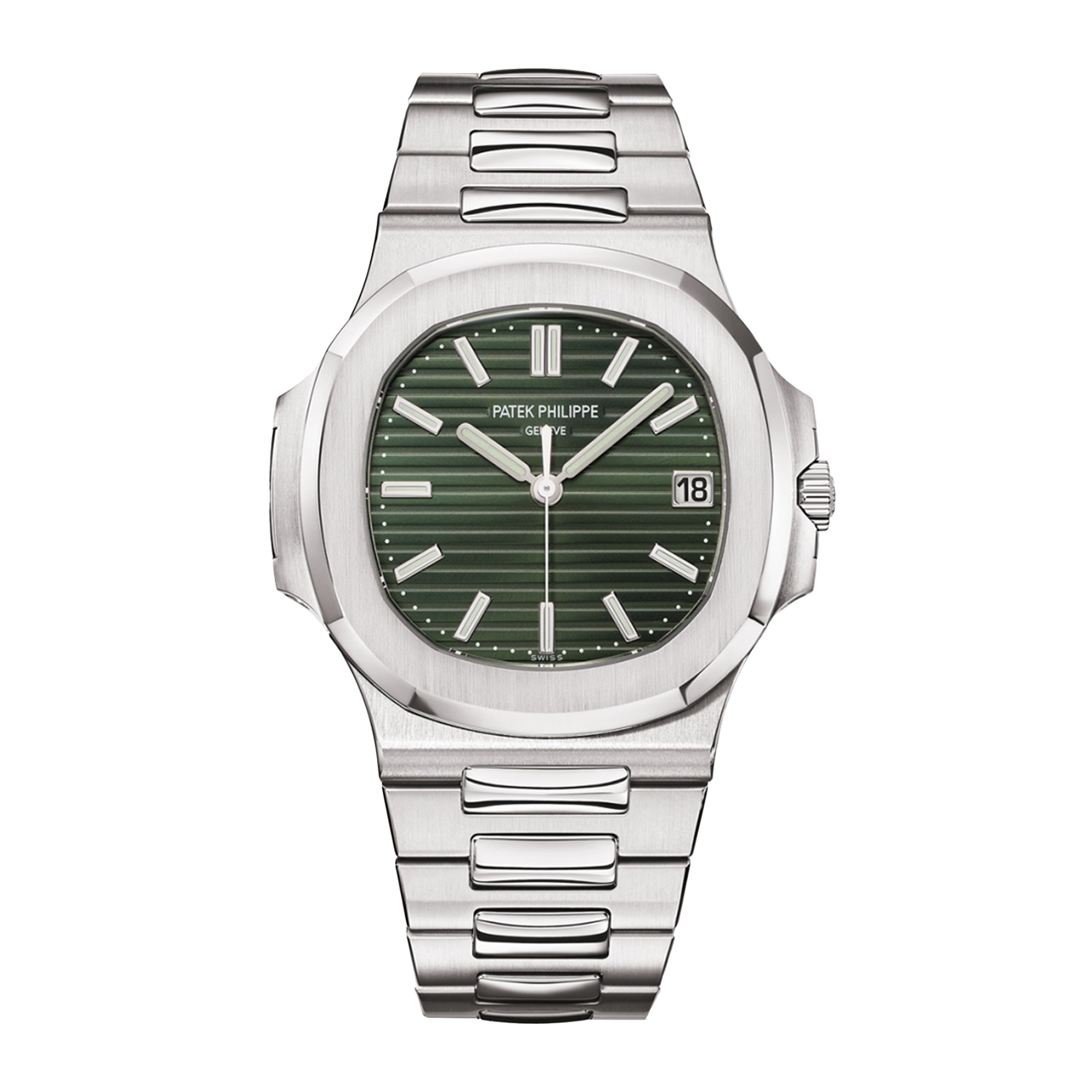 Nautilus Steel Green Dial 40mm