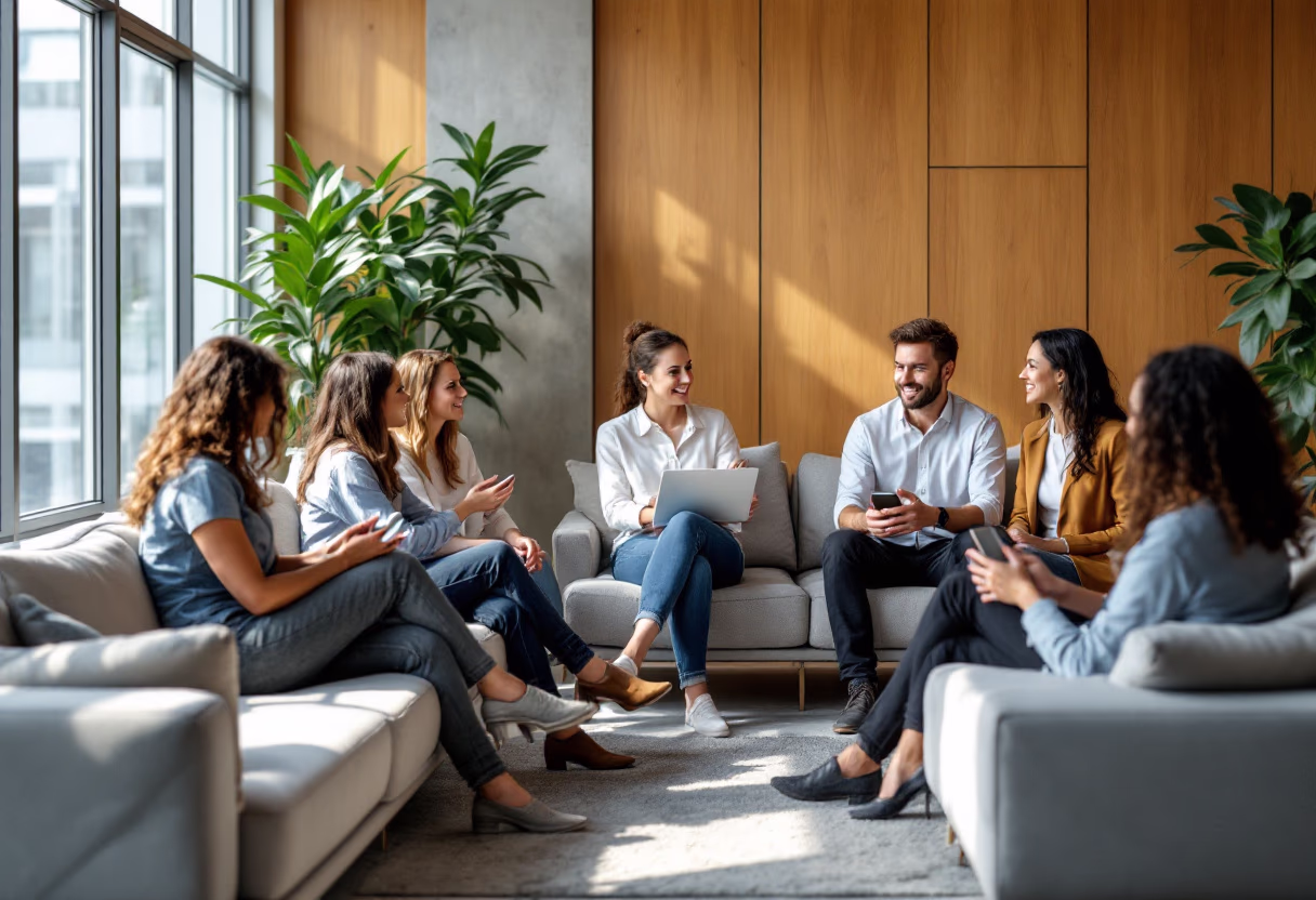 image of networking event (for a hr tech)