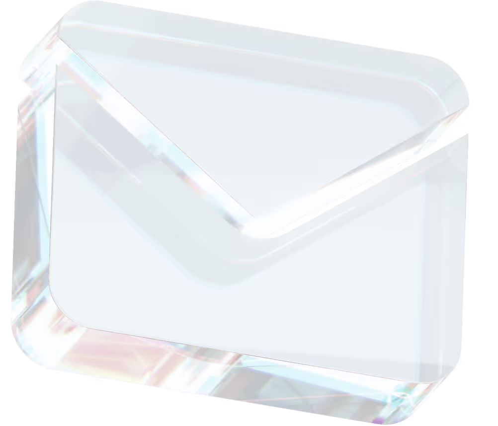 Crystal Email Icon Techpay Webflow Template | BRIX Template