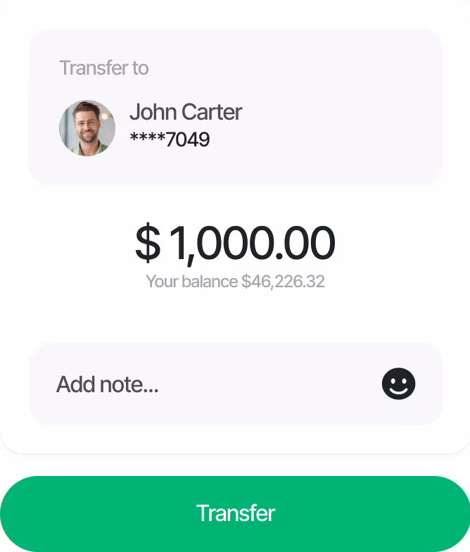 Money Transfer Interface Techpay Webflow Template | BRIX Template


