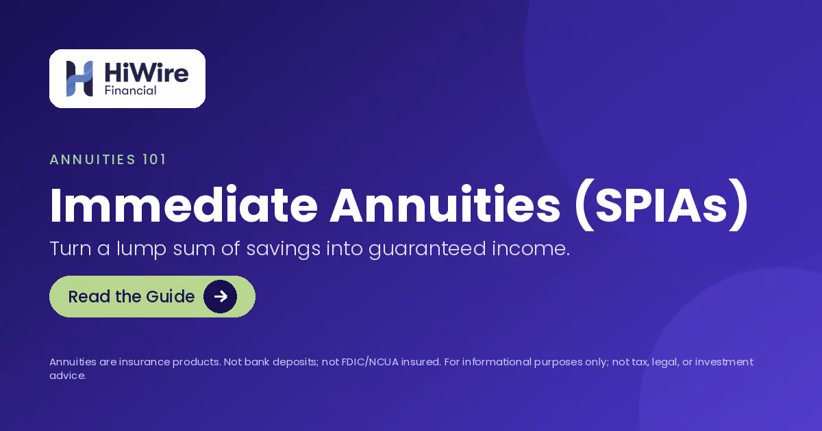 Single premium immediate annuities explained
