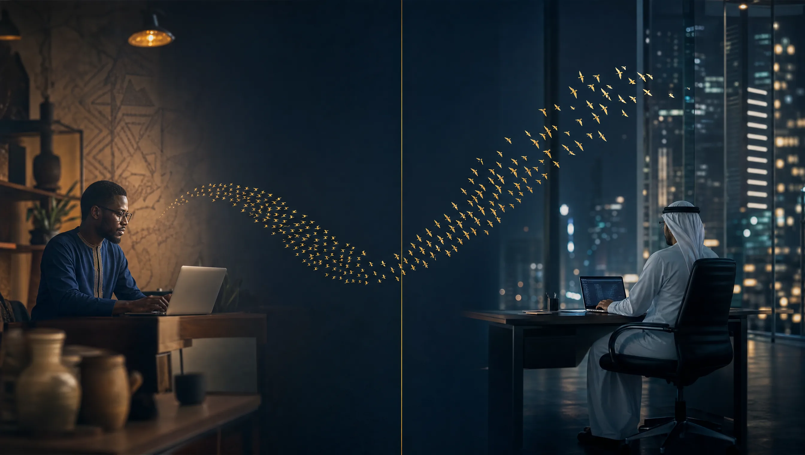 Editorial illustration of a giant invoice looming over a small shopping cart, representing the multibillion dollar cost of manipulative marketing and dark patterns