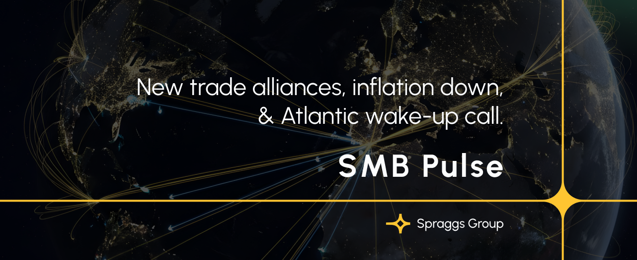 New trade alliances, inflation down, & Atlantic wake-up call.