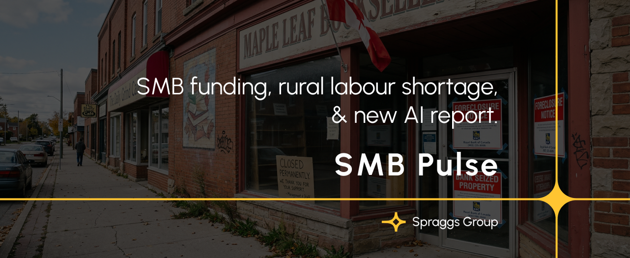 New funding for Canadian SMBs, rural labour, and the reality of AI in the office. Get the end of March brief for scaling your business.