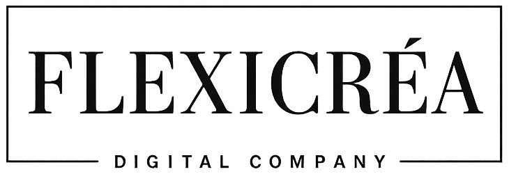 Le logo Flexicréa en noir