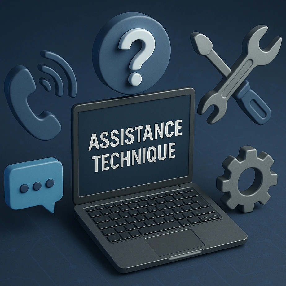 Une assistance technique de dépannage et de conseils en ligne