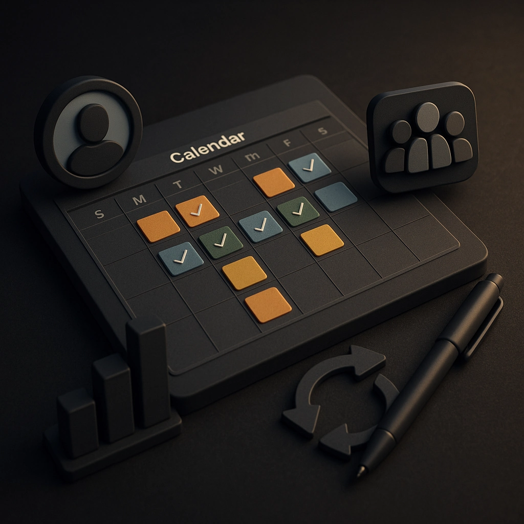 Un calendrier de gestion partagée organisée