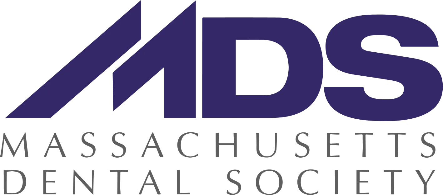 Logo of the Massachusetts Dental Society with bold initials "MDS" above the full name.