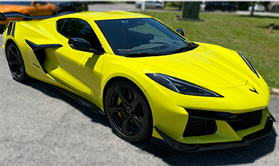 2025 Yellow Z06  Corvette with (paint Protection film) PPF
