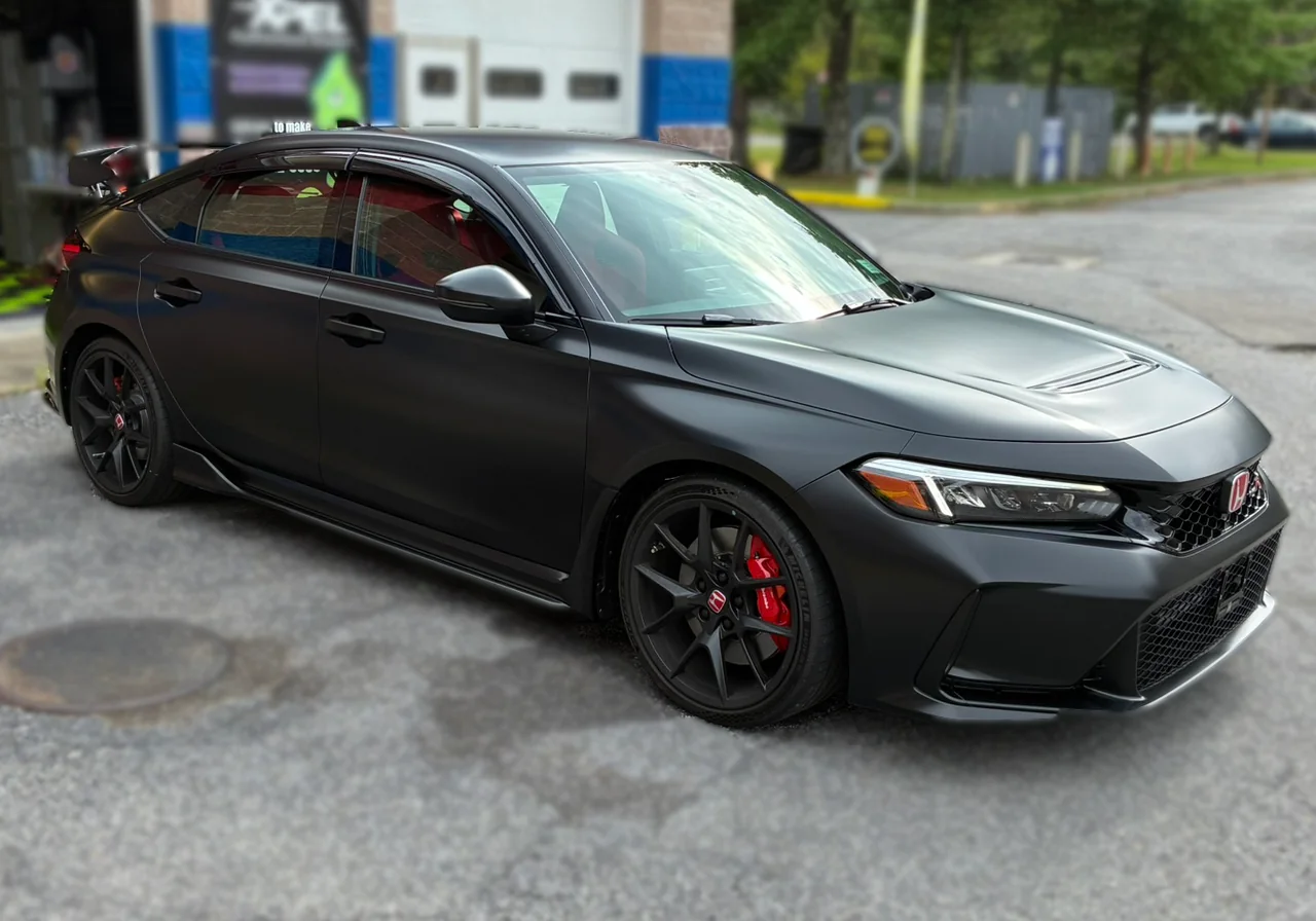 Honda Civic Type R · Matte paint protection film