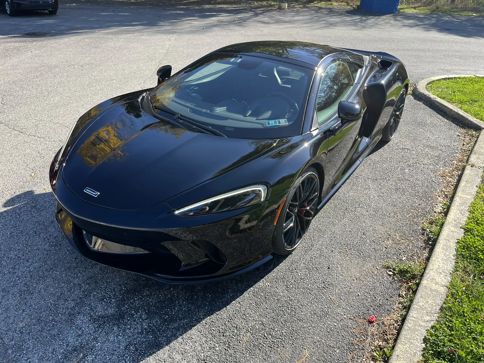 Black McLaren — Full-front paint protection film at KOD Auto Films