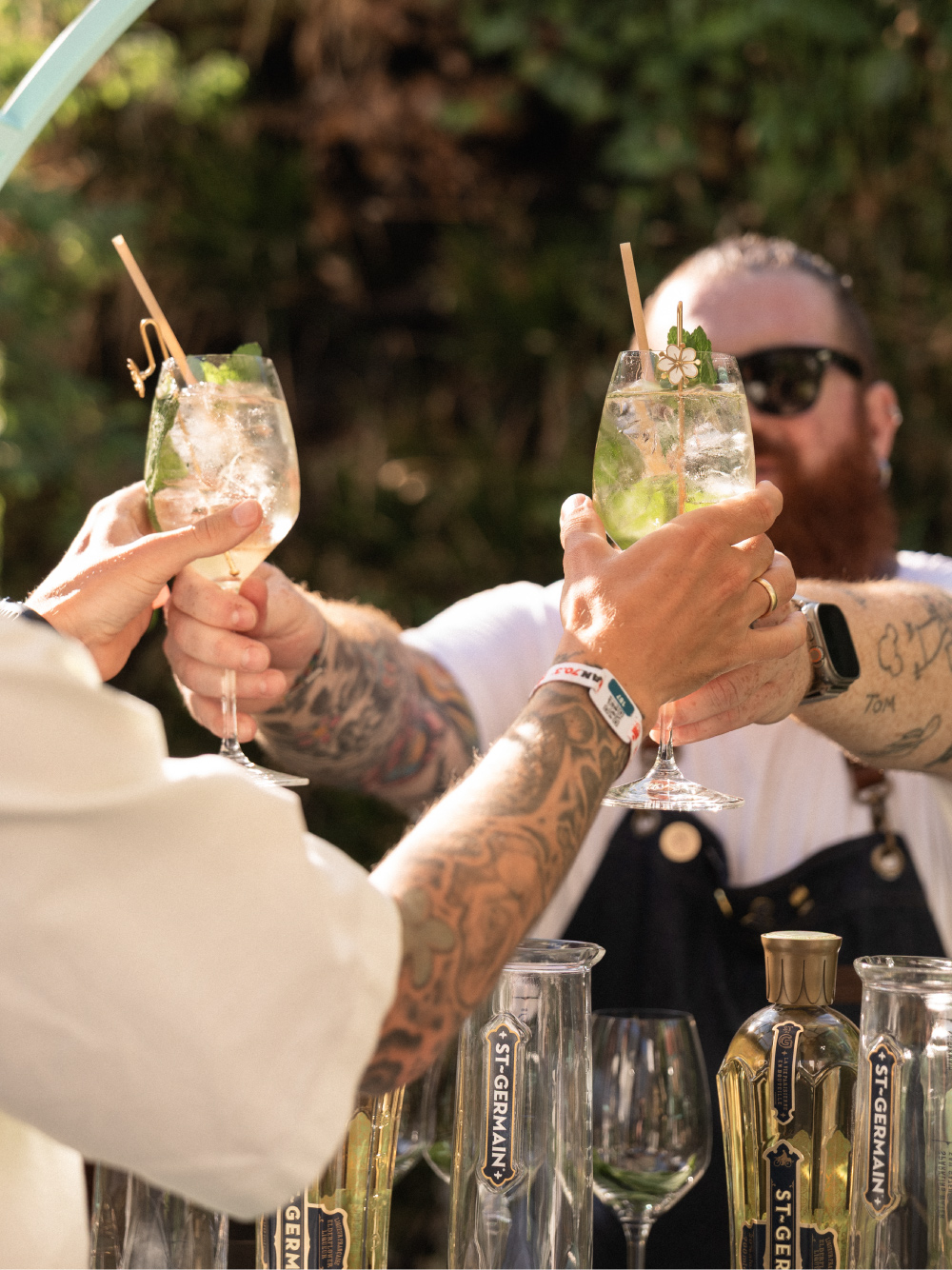 bartender handing out drink