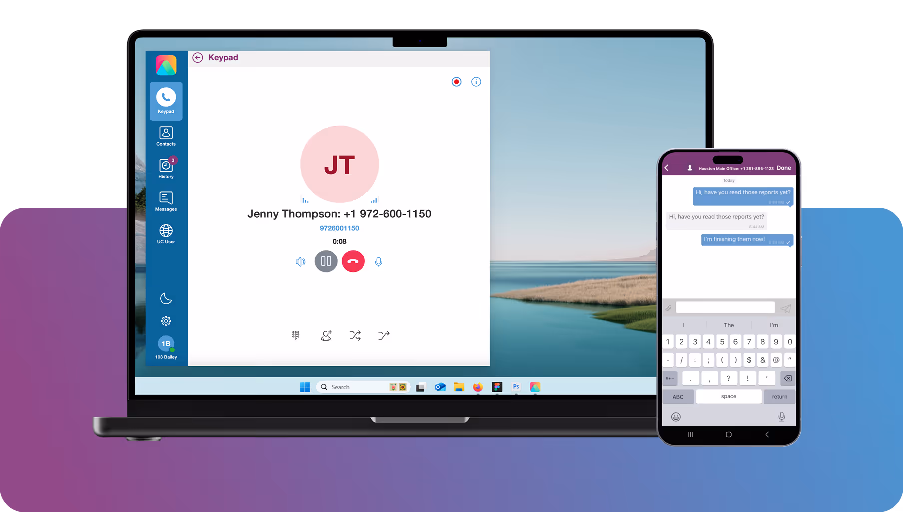 Laptop and Mobile with Primevox Screen
