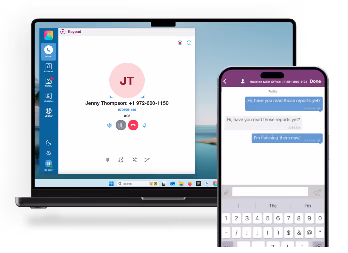 Laptop and Mobile with Primevox Screen