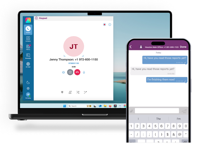 Laptop and Mobile with Primevox Screen