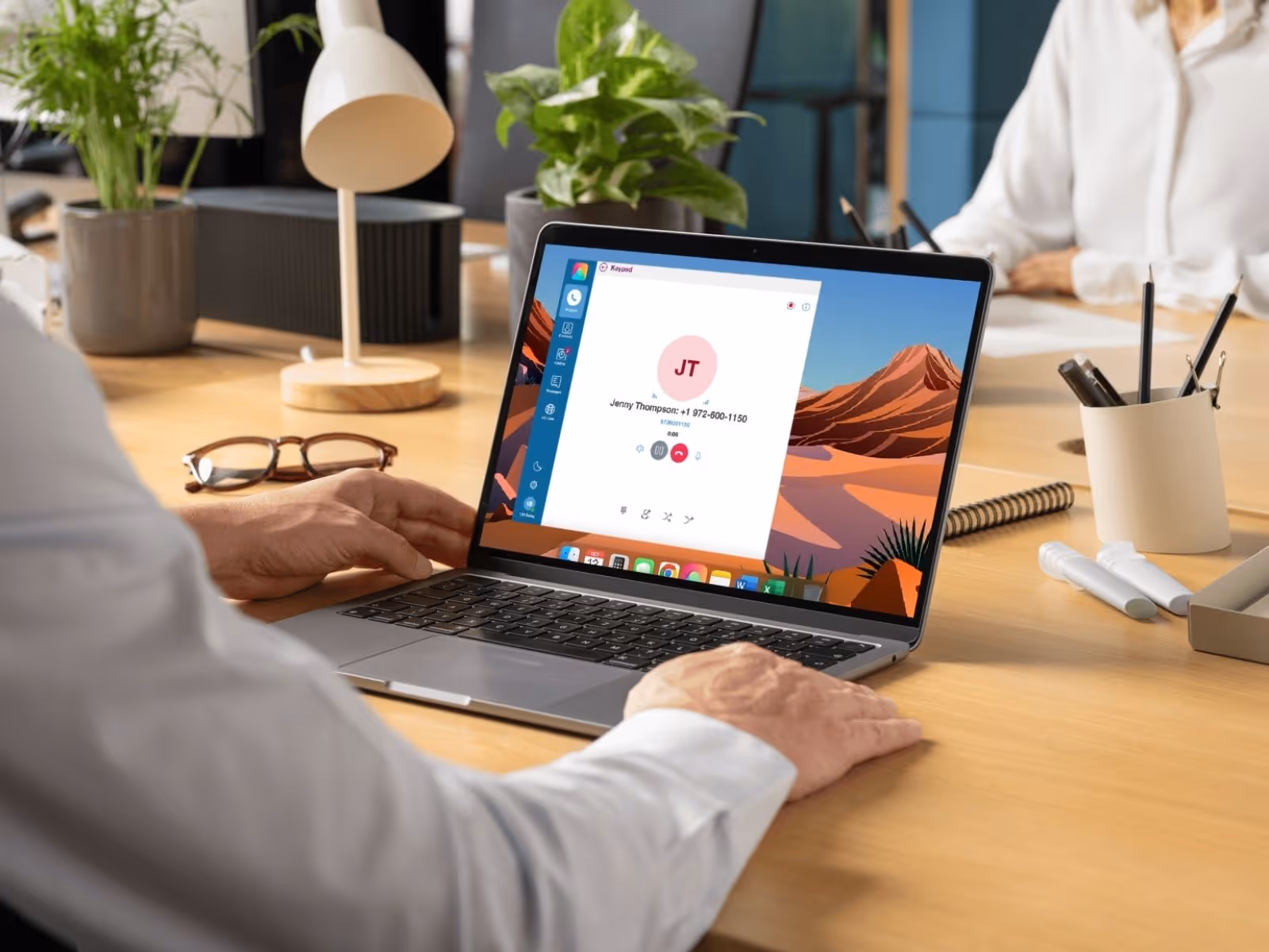 Primevox screen in a laptop