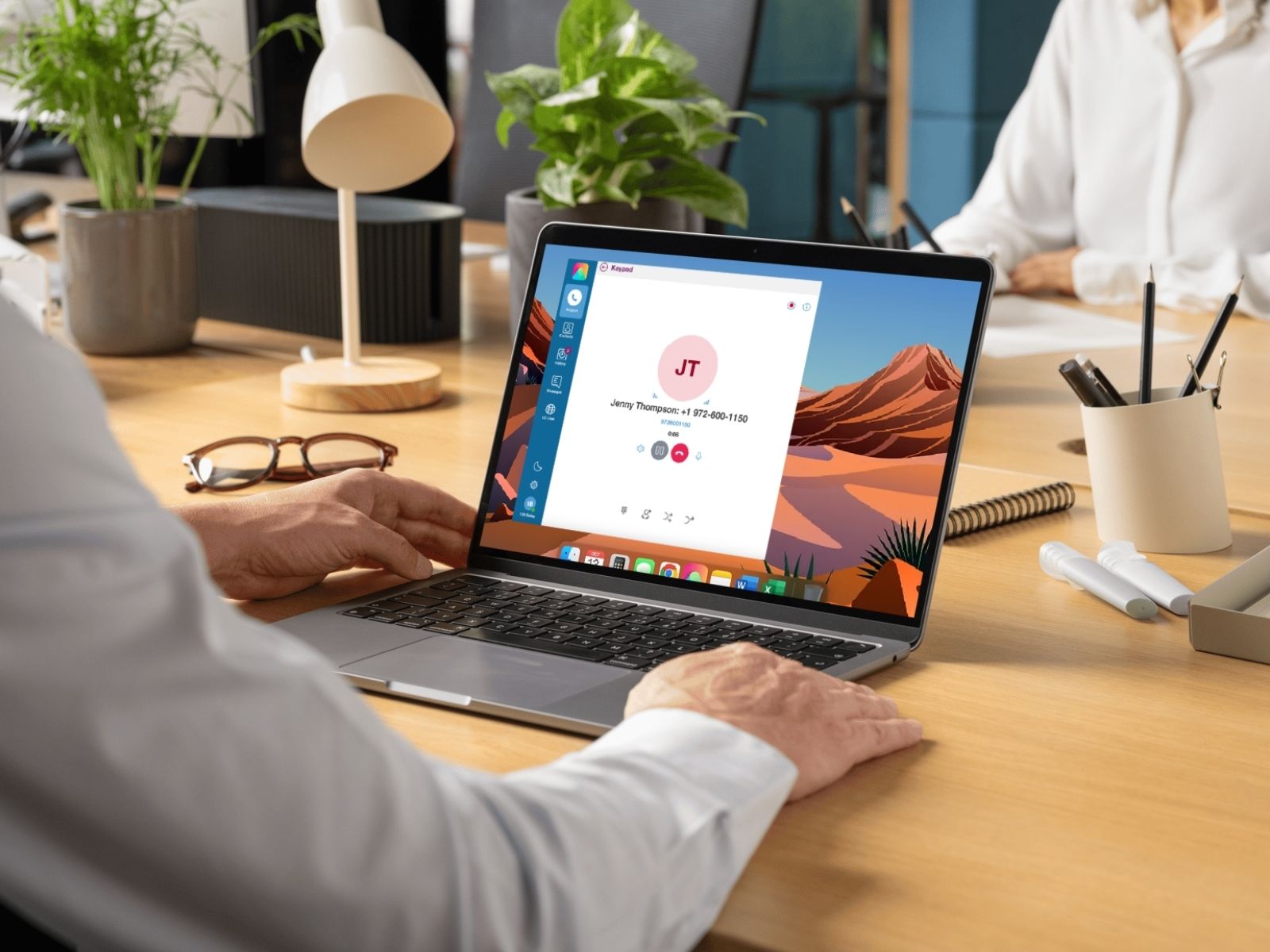 Primevox screen in a laptop