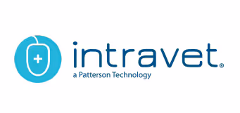 Intravet logo with a stylized mouse icon and the text 'intravet a Patterson Technology'.