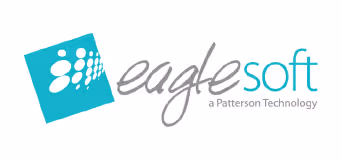 Eaglesoft logo with a teal icon and the text 'eaglesoft a Patterson Technology'.