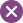 White X mark inside a purple circle on a transparent background.