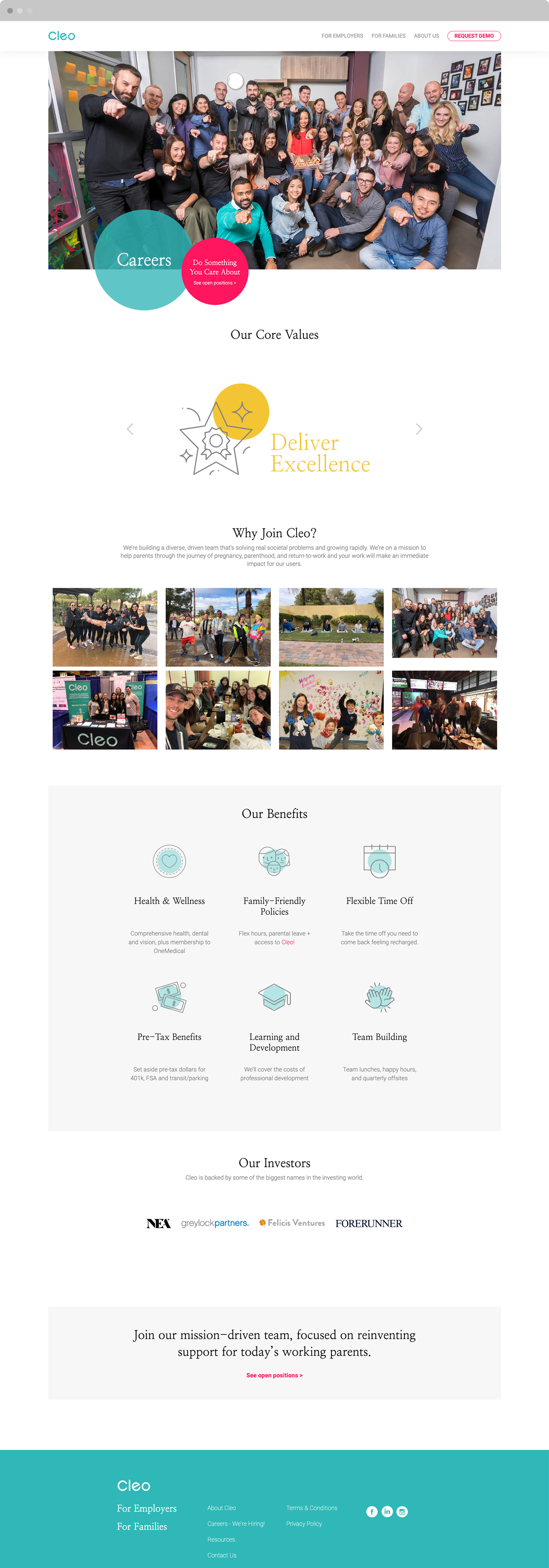 Health Startup Website Design