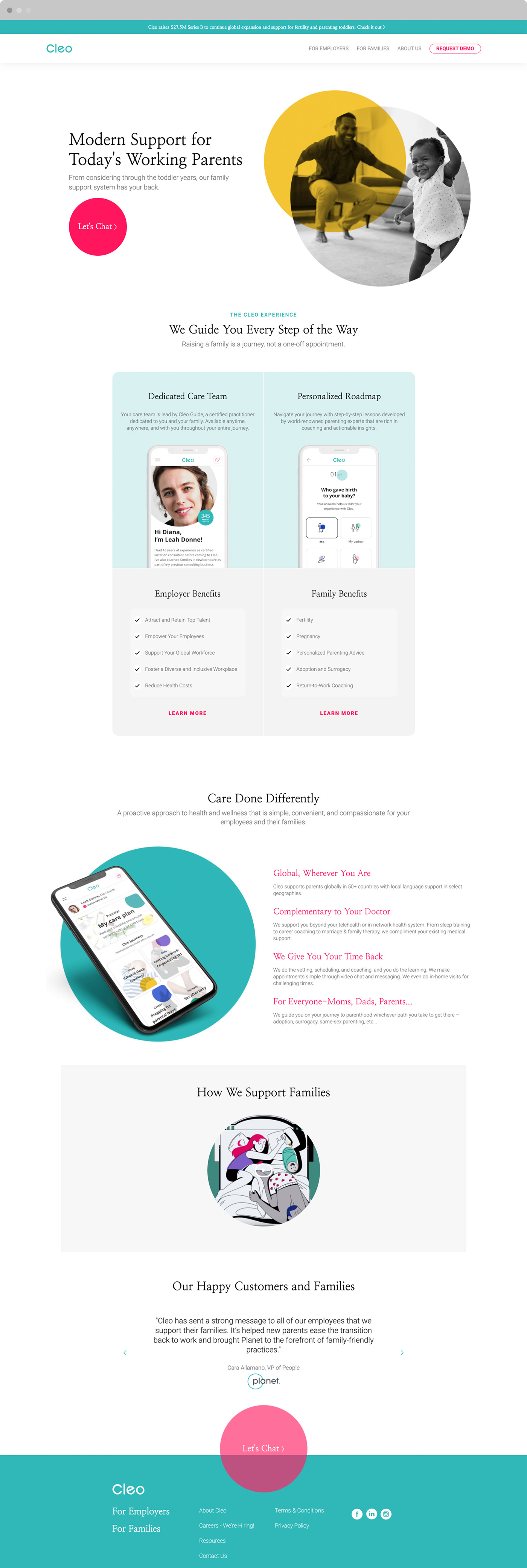 Health Startup Website Design