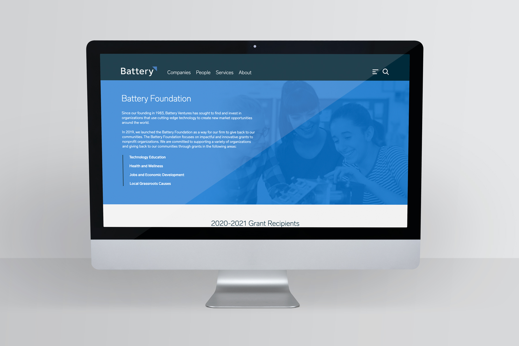 Battery Ventures website and brand design