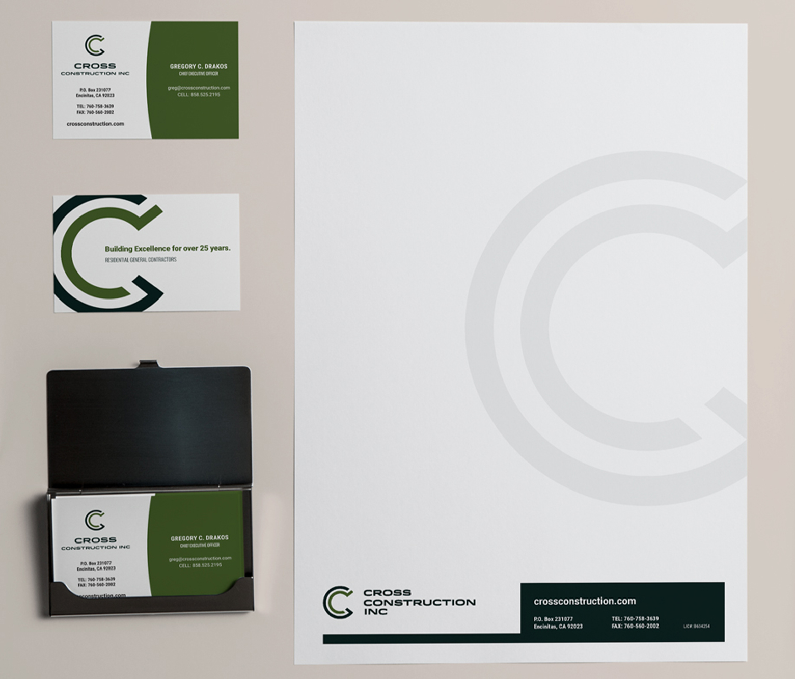 Construction company corporate identity