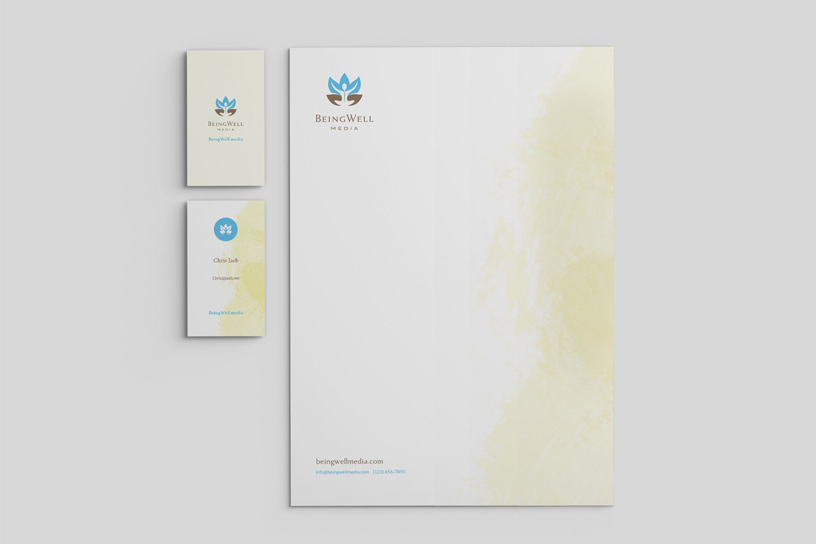BeingWell Brand Identity, Letterhead