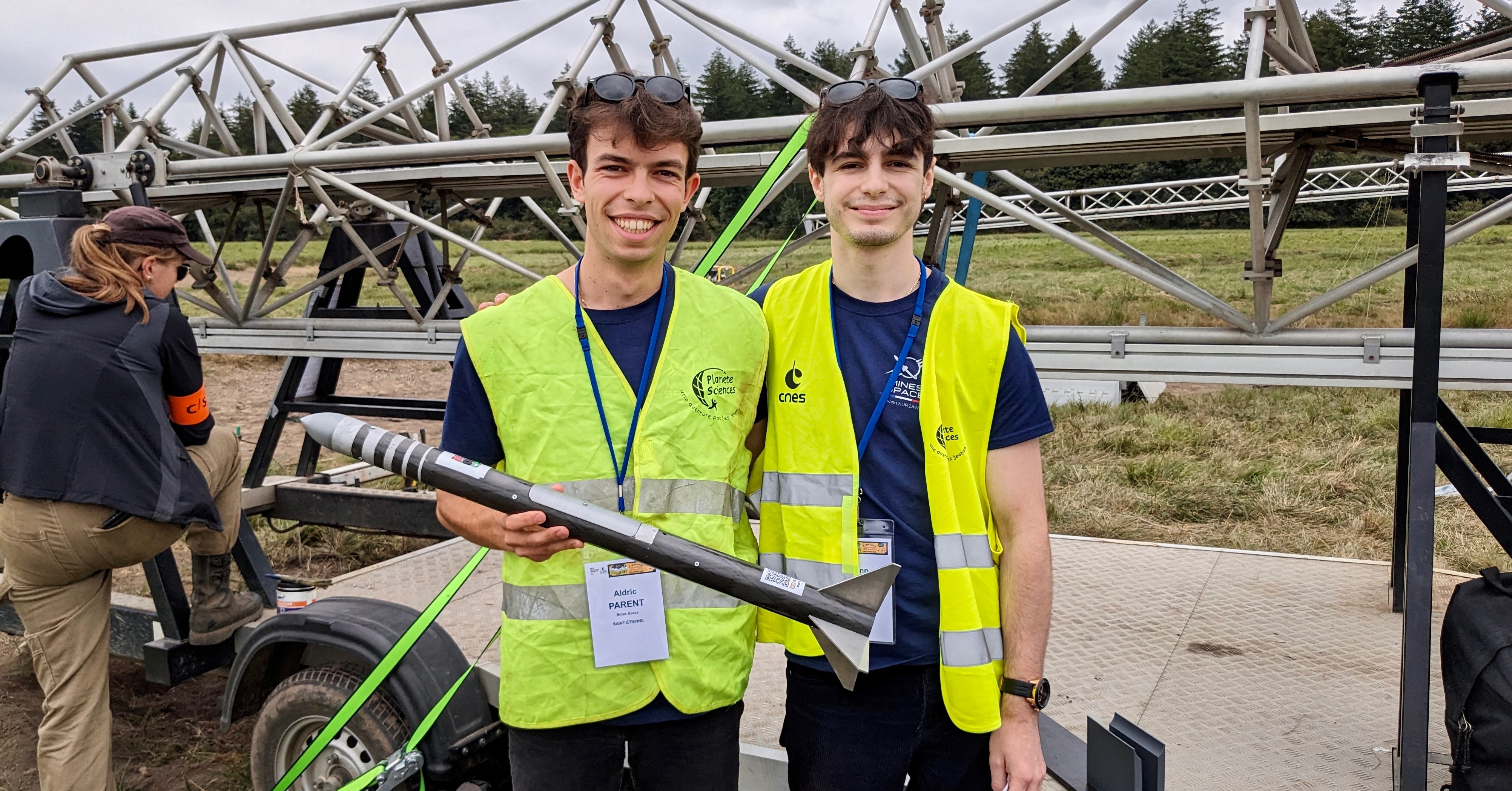 image of a satellite orbiting earth