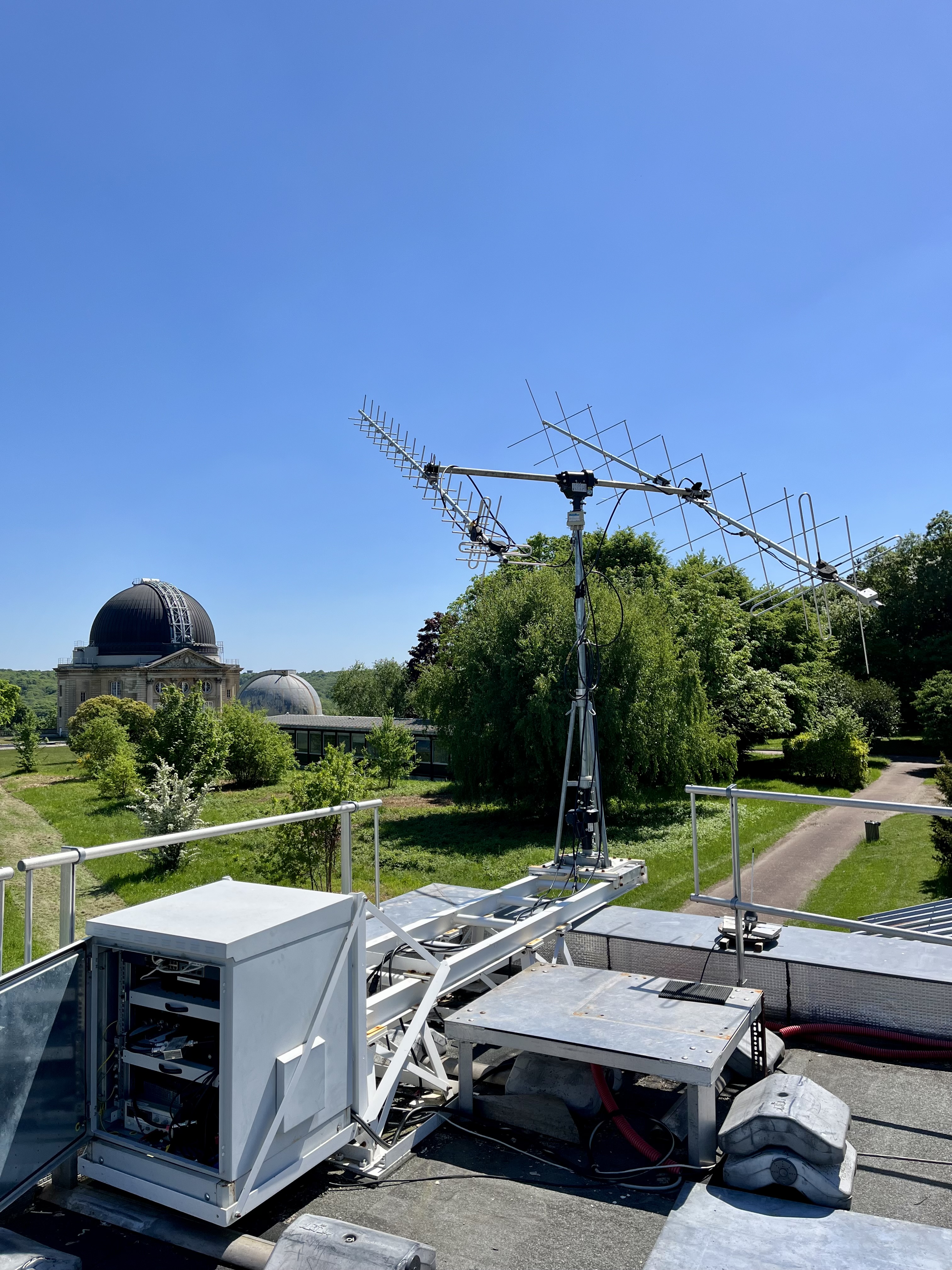 image of a satellite orbiting earth