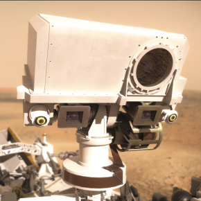 image of engineers working on satellite components [team]