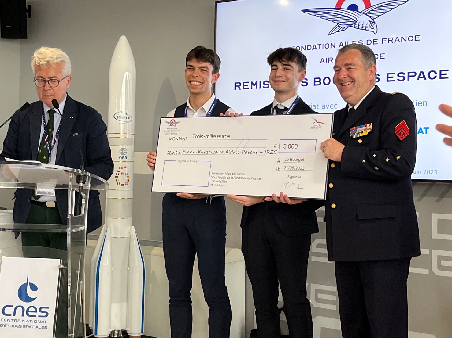 image of a satellite orbiting earth