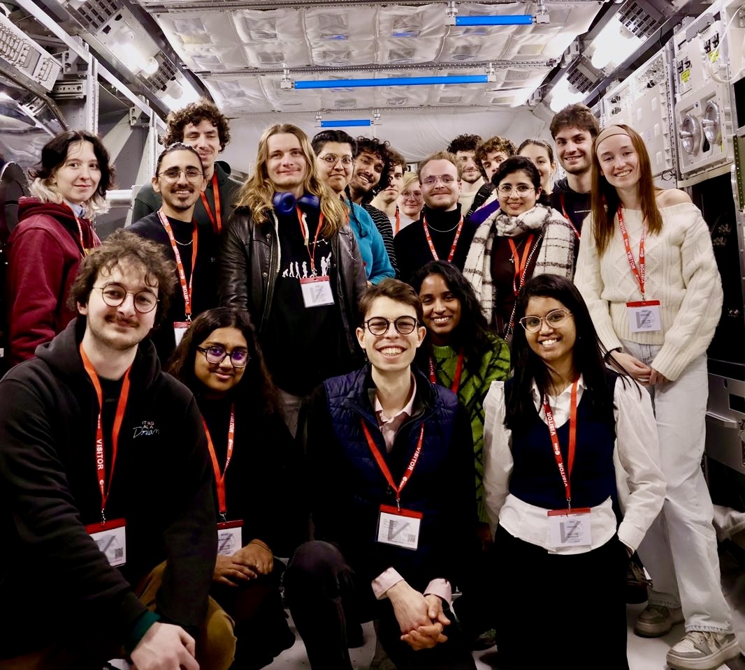 image of a satellite orbiting earth